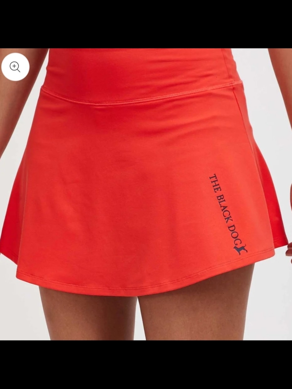 The Black Dog Women's Orange Go with The Flow Skort